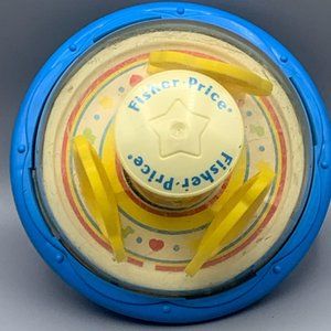 Vtg Fisher Price Retro Roly Poly Chime Ball Ball